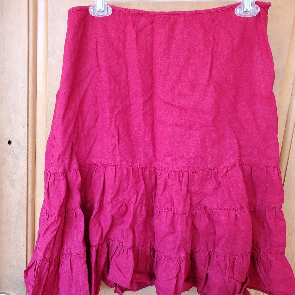 St. John's Bay red ruffle style skirt